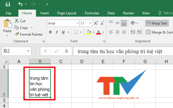 Cách Xuống Dòng Trong Một Ô Excel