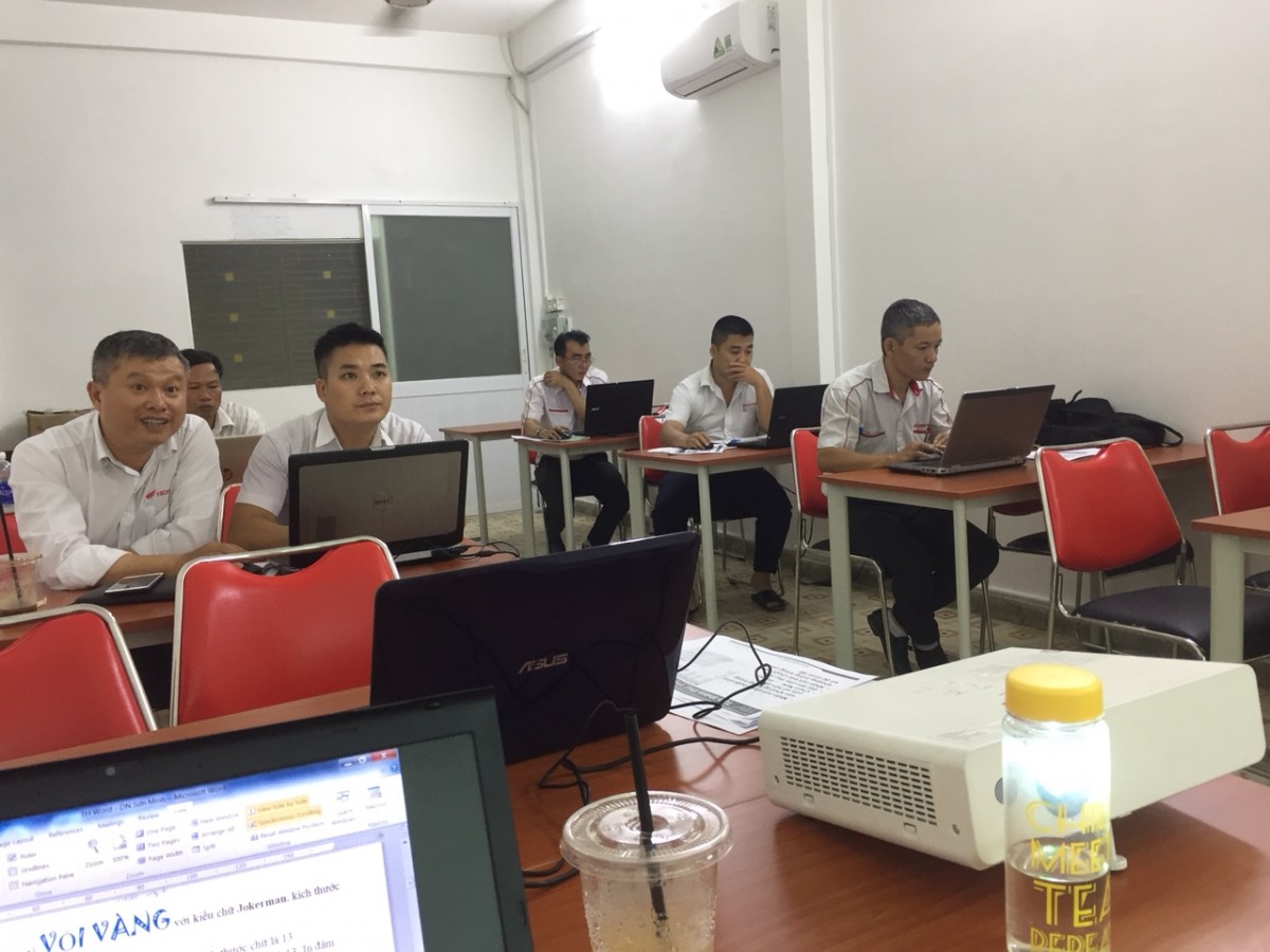 TTV đào tạo tin học văn phòng tại Doanh Nghiệp Xe Máy Sơn Minh