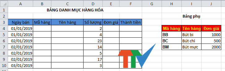 Cách nhập mã tự động hiện tên