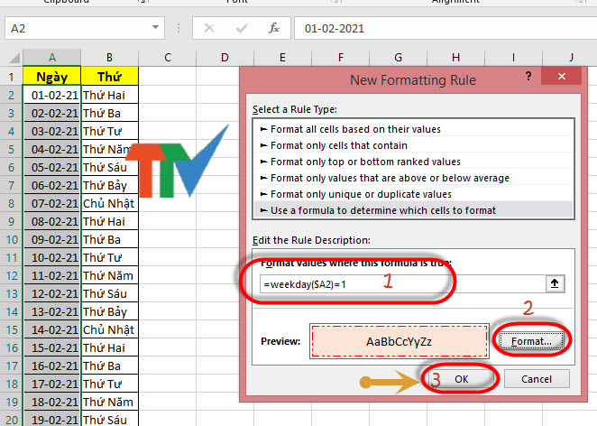 Tô màu dòng có điều kiện trong Excel bằng các cách cực dễ